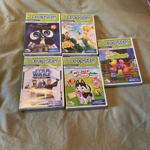 Five Leapster Games (purple cartridge)